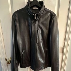 Ermenegildo Zegna Genuine Lambskin Leather Jacket